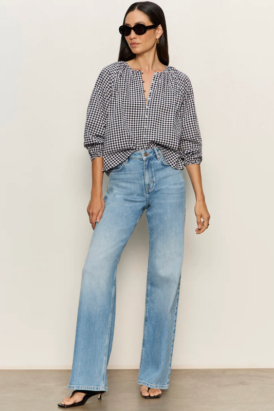Perfect Gingham Button Blouse