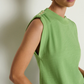 Mikka Buttoned Shoulder Tank
