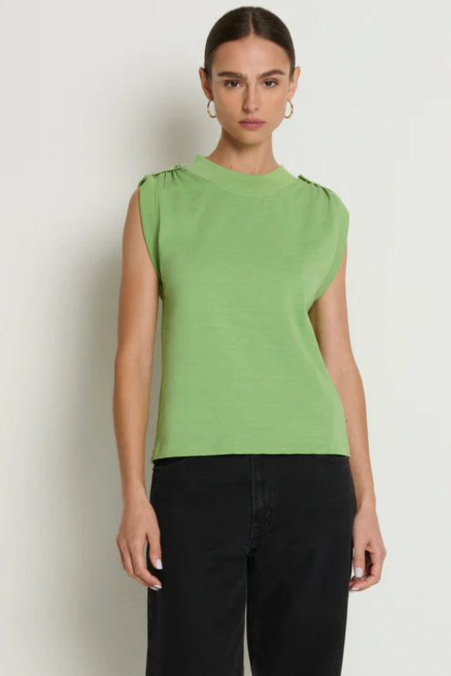 Mikka Buttoned Shoulder Tank