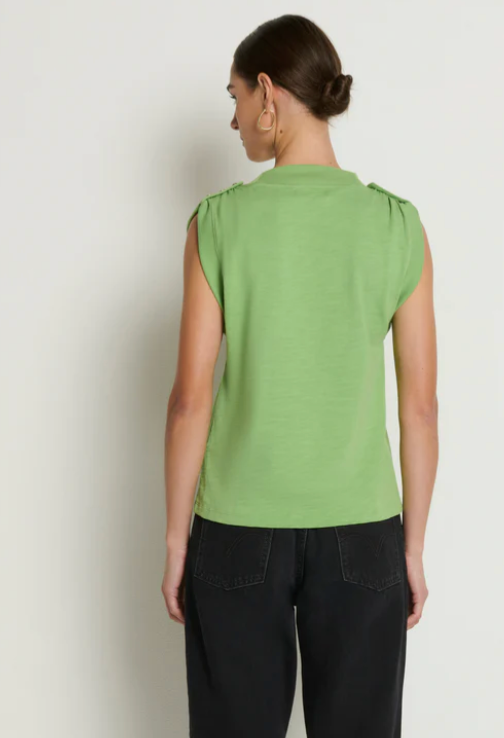 Mikka Buttoned Shoulder Tank