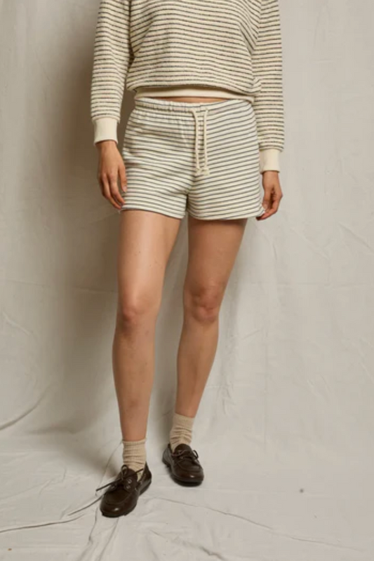 Bennie Striped Sweat Short