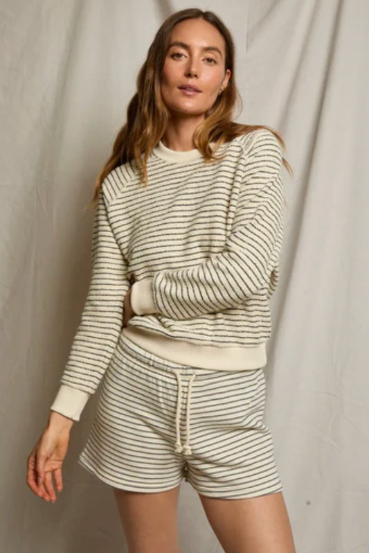 Bennie Striped Sweat Short