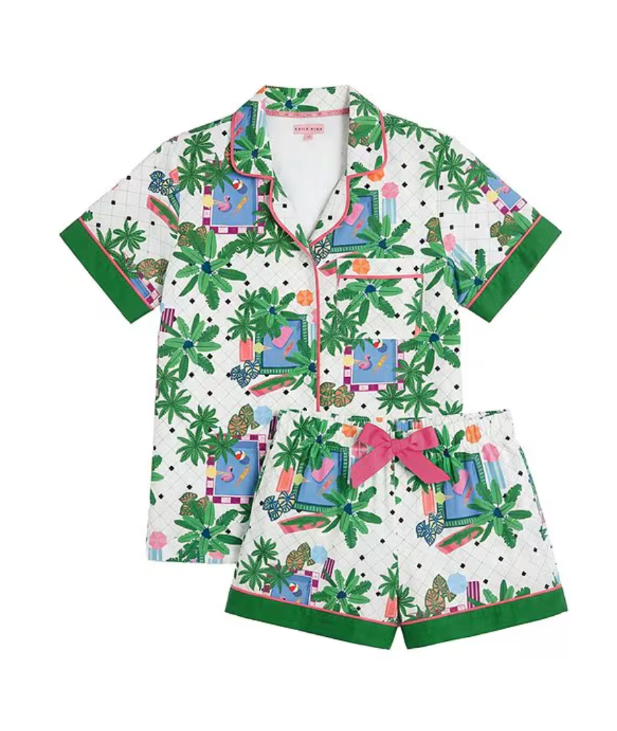 Swim Club Pajama Short Set