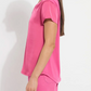 Saori V-Neck Mix Media Top