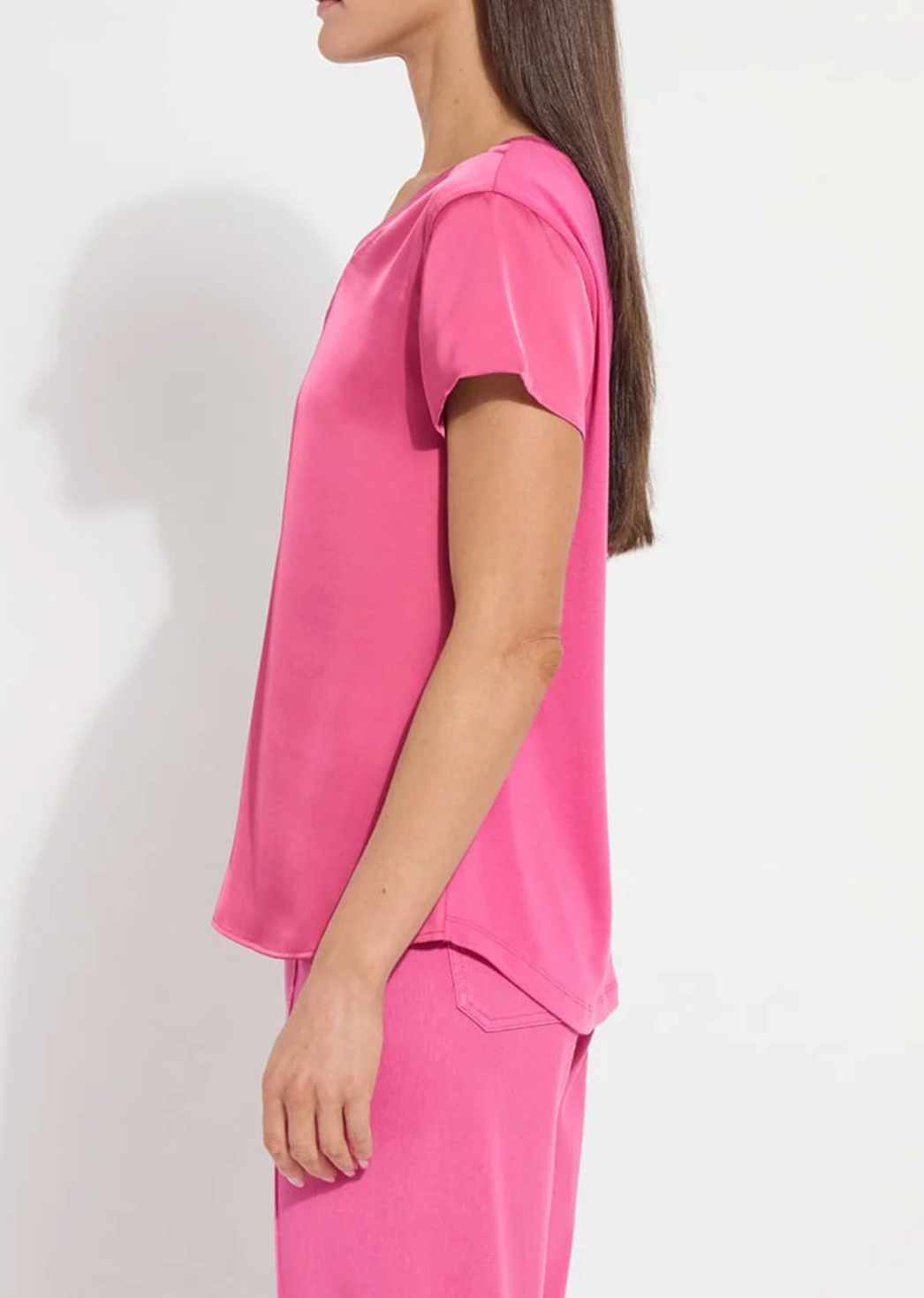 Saori V-Neck Mix Media Top