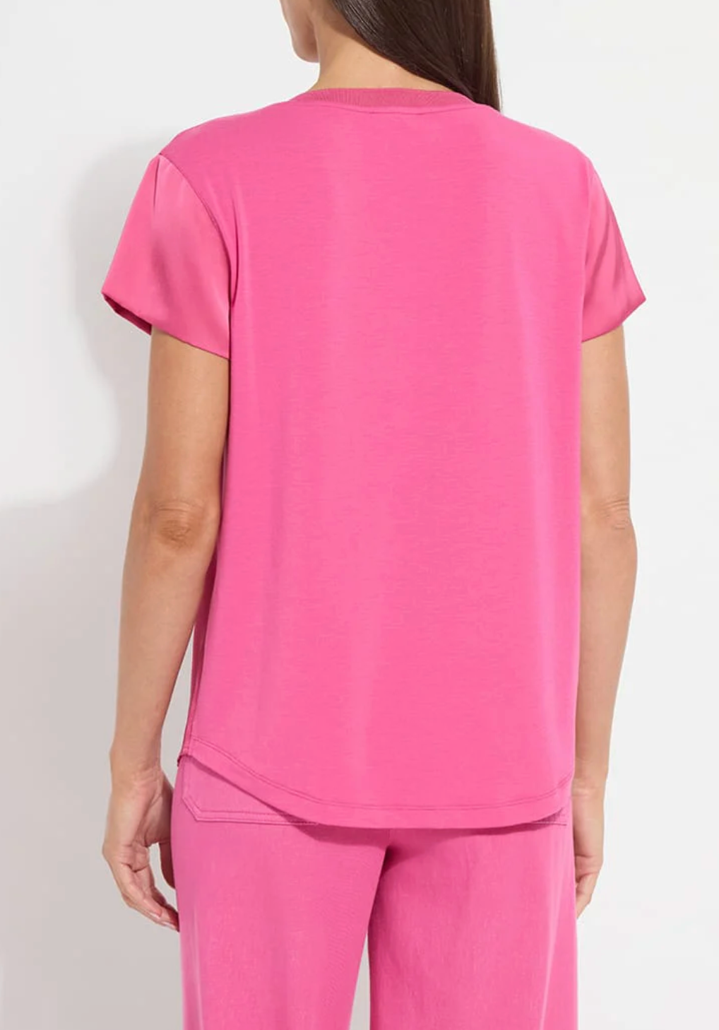 Saori V-Neck Mix Media Top
