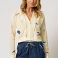 Eden Palm Tree Mesh Cardigan