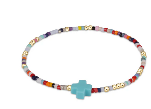 EGIRL Hope Unwritten Signature Cross Color Bracelet