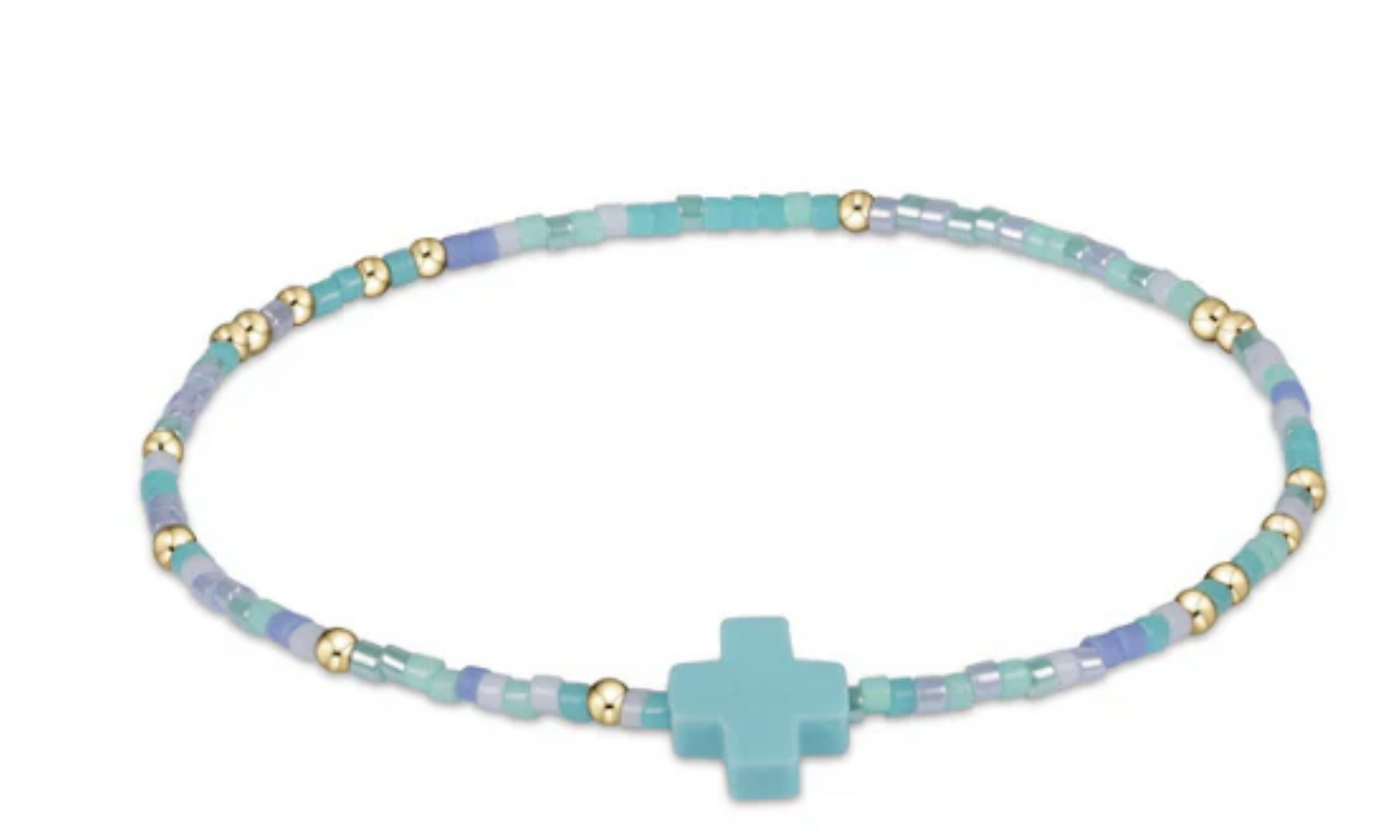 EGIRL Hope Unwritten Signature Cross Color Bracelet