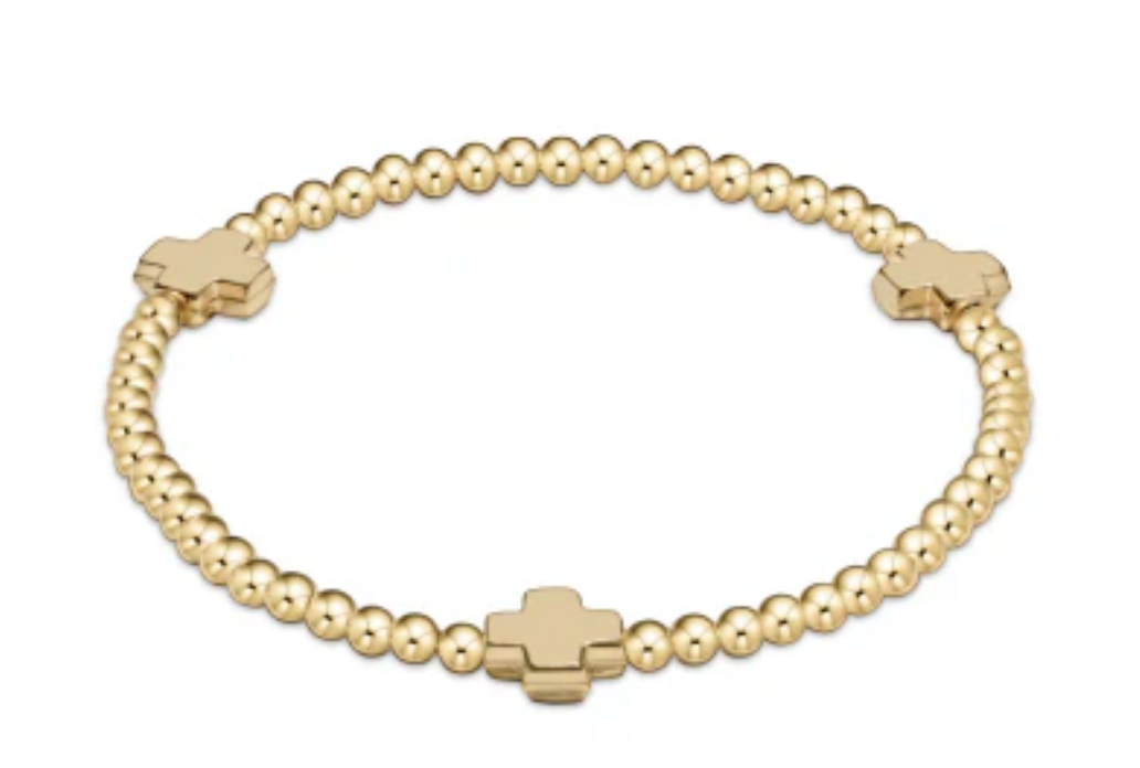 EGIRL Signature Cross Pattern Bead Bracelet