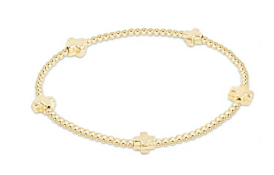 EGIRL Signature Cross Pattern Bead Bracelet