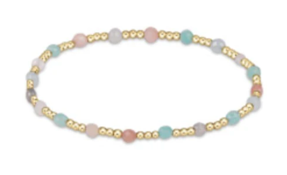 Gemstone Sincerity Pattern Bead Bracelet