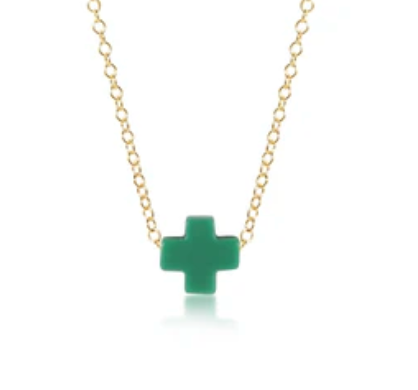 16" Signature Cross Color Necklace