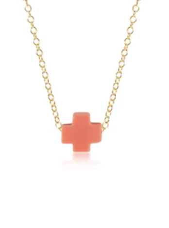 16" Signature Cross Color Necklace