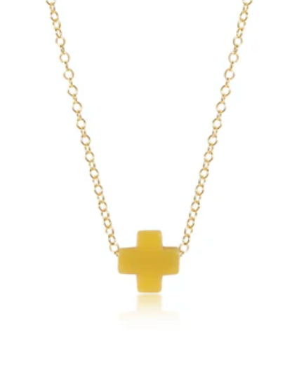 16" Signature Cross Color Necklace